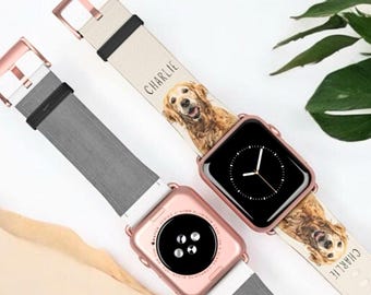 Custom Pet Photo Watch Band: Dog & Cat Memorial Keepsake
