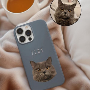Funda de silicona personalizada con foto de mascota: regalo conmemorativo para gato o perro