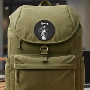 Patch termocolante personalizado com foto do seu pet, patch termocolante para cachorro, patch termocolante para gato, patch com retrato de cachorro, presente de homenagem para amante de cães, lembrança para mãe ou pai de gato