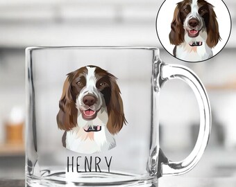 Personalized Pet Portrait Mug: Custom Dog or Cat Photo, Memorial Gift