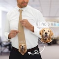 Personalized Dog Photo Necktie: Custom Pet Memorial Gift