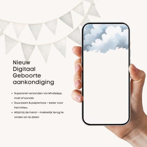 Annuncio elettronico di nascita con foto, biglietto di nascita digitale, testo dell'annuncio di nascita con orsetto