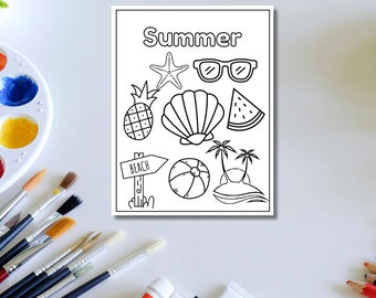 Four Seasons Coloring Pages for Toddlers & Preschoolers (PDF)