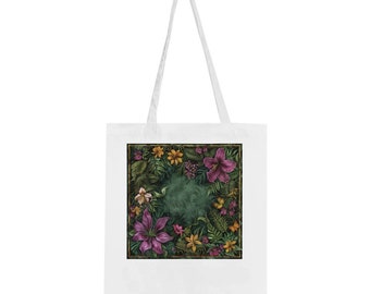 Fiori e verde - Borsa tote classica