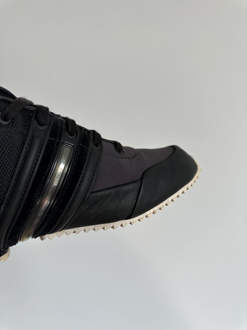 Yohji Yamamoto Y-3 Adidas Sprint Black Low Top Sneakers Men’s Size 7,5 US Y2K Japanese Trainers Vintage Designer Streetwear Shoes image 8
