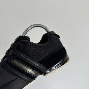 Yohji Yamamoto Y-3 Adidas Sprint Black Low Top Sneakers Men’s Size 7,5 US Y2K Japanese Trainers Vintage Designer Streetwear Shoes image 9