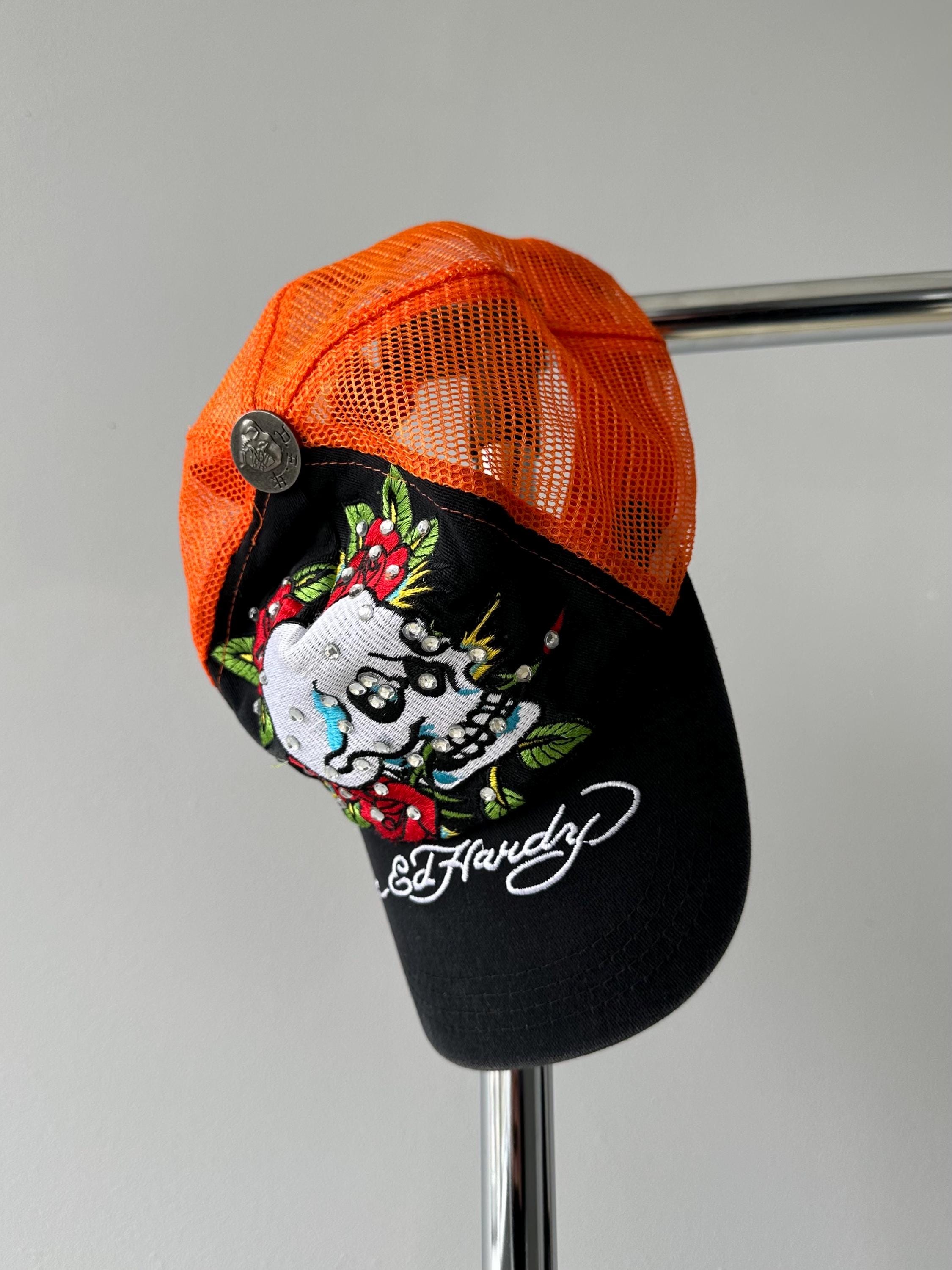 Von Dutch ラインストーン デニム メッシュ キャップ Y2K Von Dutch ラインストーン デニム メッシュ キャップ Y2K