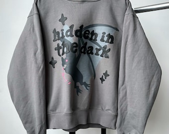 Broken Planet Hidden In The Dark バットロゴ グレー ウォッシュド フーディー メンズ サイズM ボクシーフィット ストリートウェア