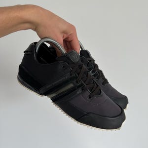 Yohji Yamamoto Y-3 Adidas Sprint Black Low Top Sneakers Men’s Size 7,5 US Y2K Japanese Trainers Vintage Designer Streetwear Shoes image 2