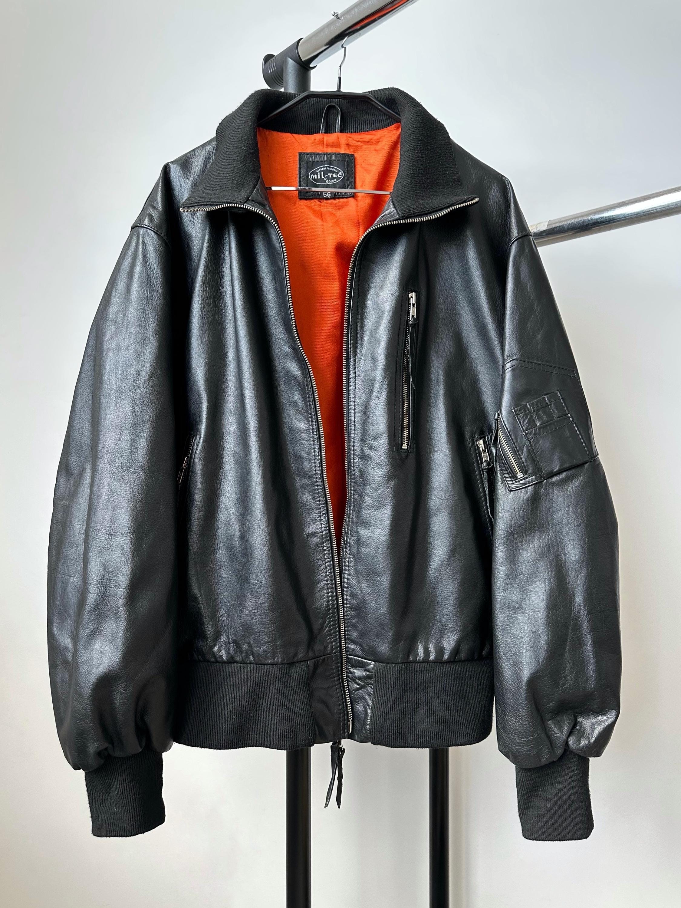 Raf simons leather jacket - Etsy 日本