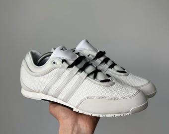 Yohji Yamamoto Y-3 x Adidas Boxing Low Top Designer Sneakers White Men’s Size 10,5 Archive Y2K Streetwear Japanese Trainers 44,5 EU Rare