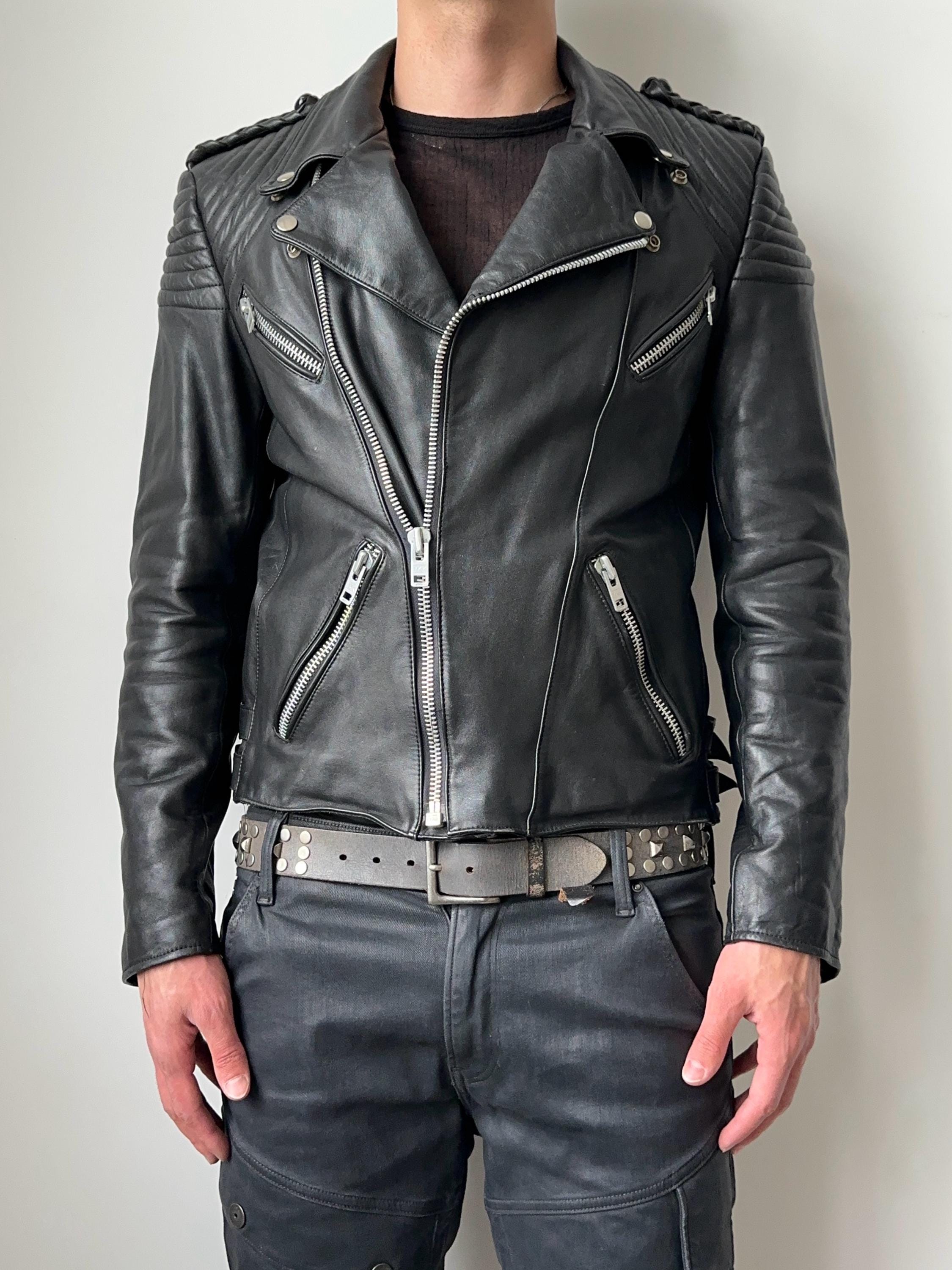 Opium Leather Jacket - Etsy UK