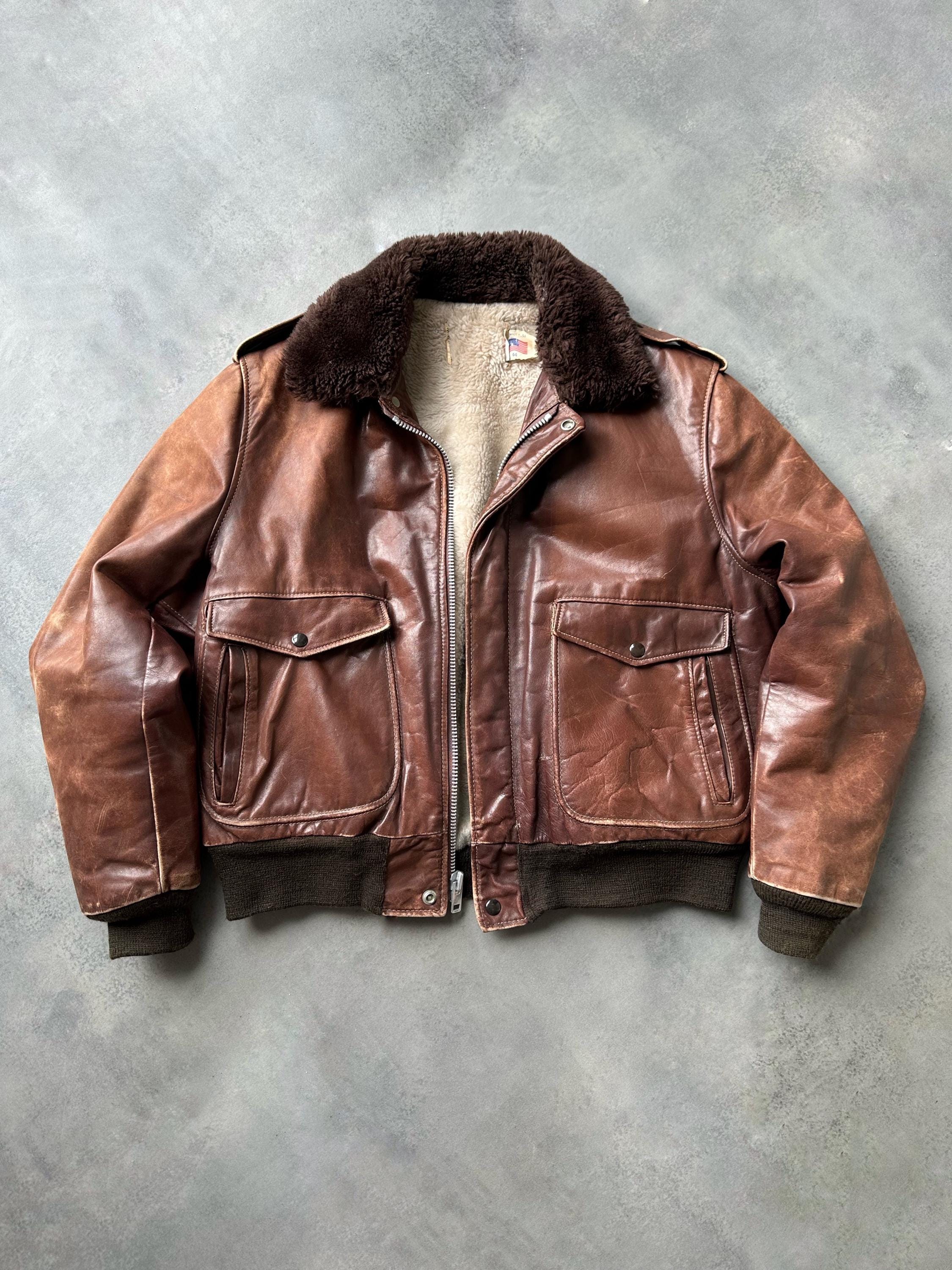 Type A2 Leather Jacket - Etsy