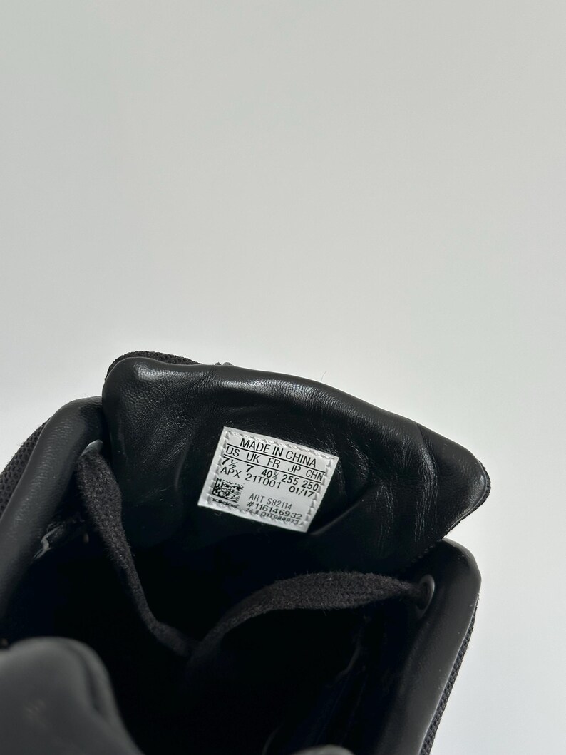 Yohji Yamamoto Y-3 Adidas Sprint Black Low Top Sneakers Men’s Size 7,5 US Y2K Japanese Trainers Vintage Designer Streetwear Shoes image 13