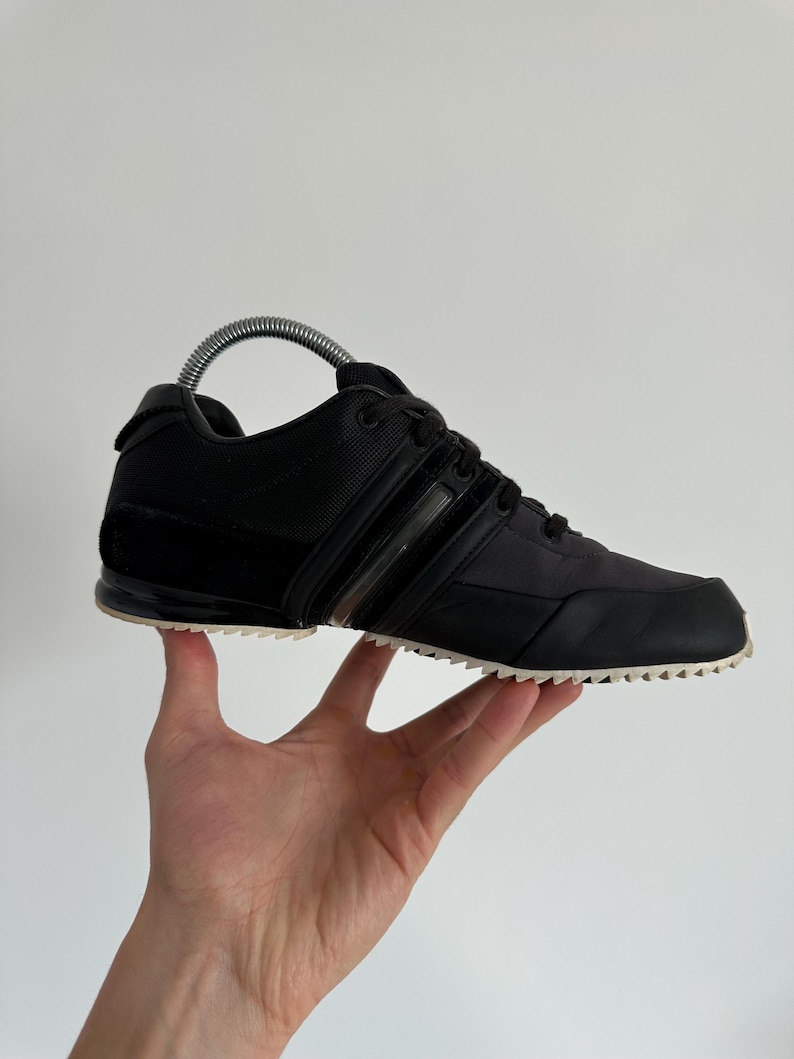 Yohji Yamamoto Y-3 Adidas Sprint Black Low Top Sneakers Men’s Size 7,5 US Y2K Japanese Trainers Vintage Designer Streetwear Shoes image 7