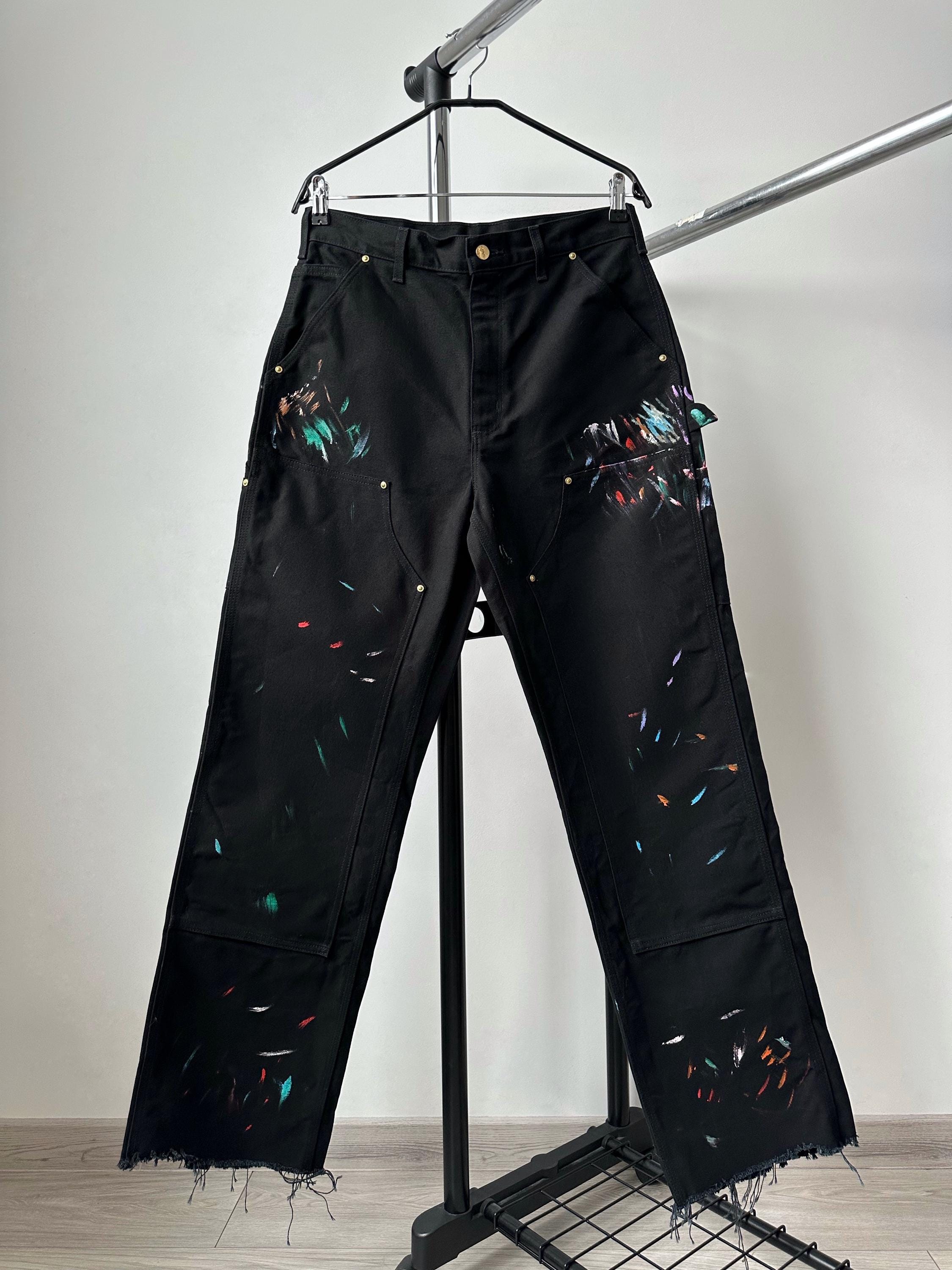 Carhartt Paint Splatter Pants - Etsy
