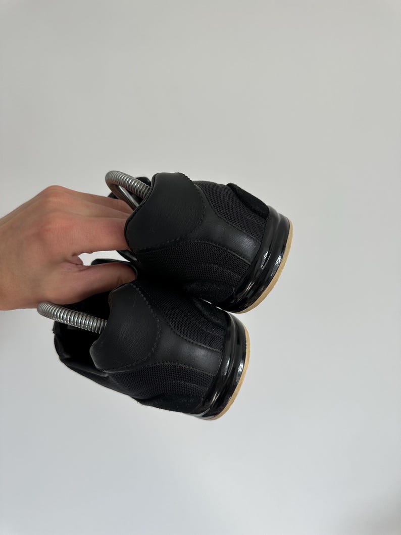 Yohji Yamamoto Y-3 Adidas Sprint Black Low Top Sneakers Men’s Size 7,5 US Y2K Japanese Trainers Vintage Designer Streetwear Shoes image 5