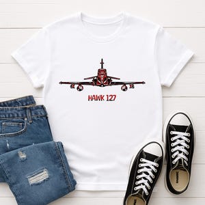 Camiseta Hawk 127 – Camiseta de entrenamiento de jet de la RAAF para niños y adultos – Regalo de avión militar, camiseta de caza Vector, camiseta de aviación, avión de la Fuerza Aérea