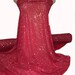 Kareem reviewed Power mesh  glittered stretch semi sheer Red /w silver glitter  1 yard dance, gymnastics, formal wear, skating dress