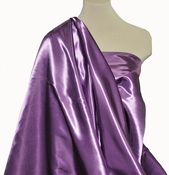 SHINY SATIN POLYESTER 60 BLACK FABRIC BY THE YARD, BRIDESMAID, COSTUME