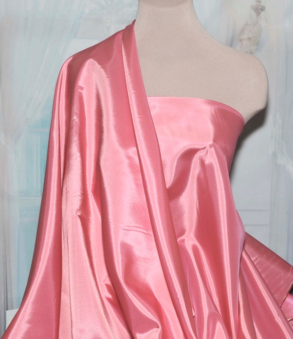 Satin Back Iridescent Taffeta SALMON CORAL. 1 Yd Bridal - Etsy Denmark