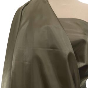 Poly Lining fabric 58 inches wide..KHAKI  used for lining  jackets, skirts, dresses. vests, soft, light weight