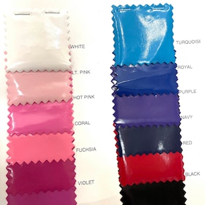 Stretch  PU coated Pleather 56  wide choice of color from charts, crafts, costumes, garments, cosplay,