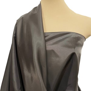 Poly Lining fabric 58 inches wide..Blue Steel used for lining  jackets, skirts, dresses. vests, soft, light weight