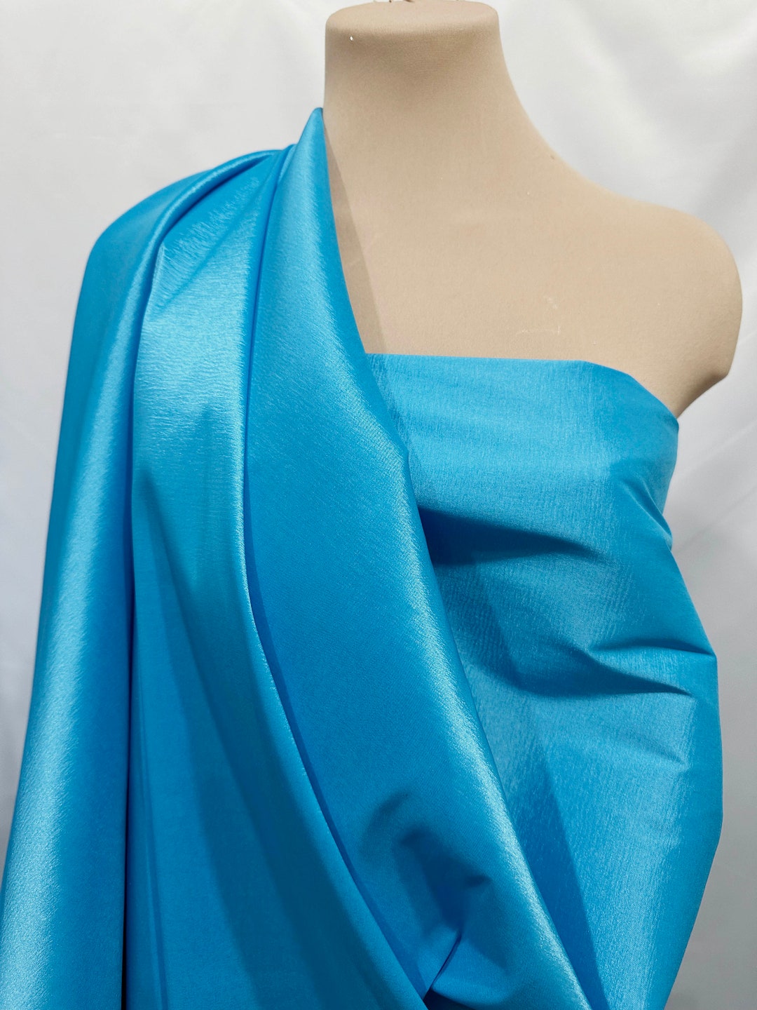 Turquoise Silk Taffeta Debutante