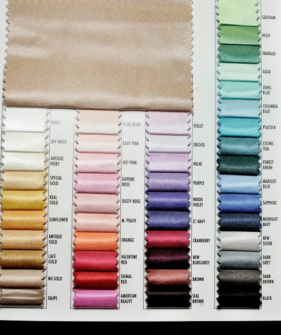 Wedding Gown Color Chart