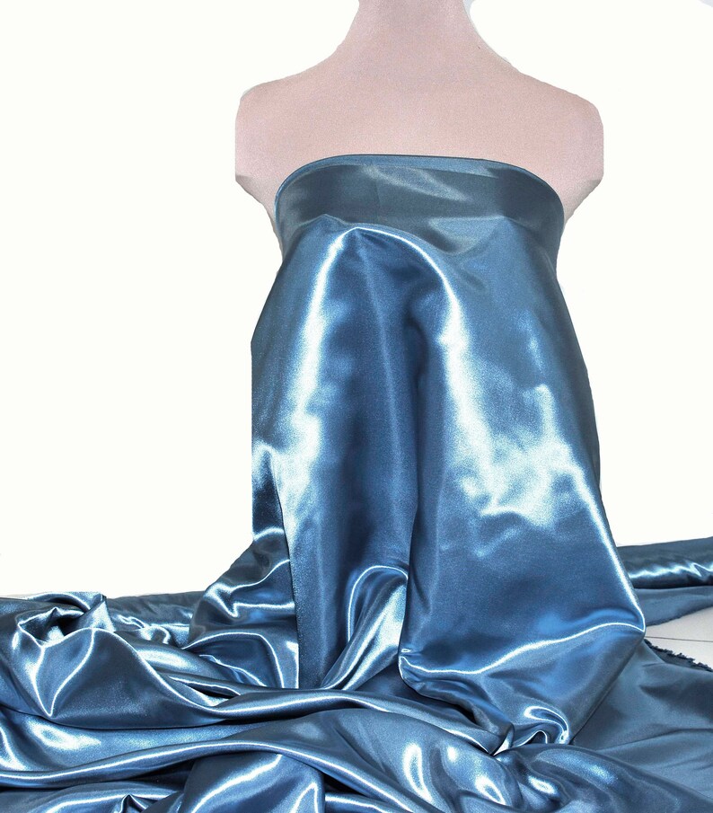 1 YARD SHINY SATIN POLY HEAVY FABRIC 60/" HOT PINK 515 BRIDAL PAGEANT