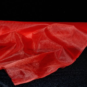 Tulle Illusion Netting Red coral  108" wide..wedding...tutu's..crafts...bridesmaid...flower girl..formal wear 1 yard