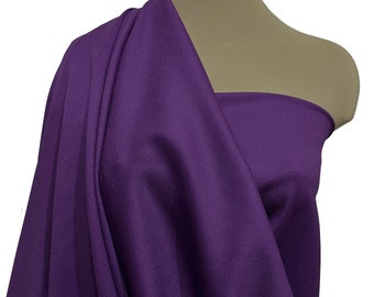 Wool crepe  fabric PURPLE   100% Superfine Wool  imported / suits, pants, jackets, skirts, dresses (REDUCED)