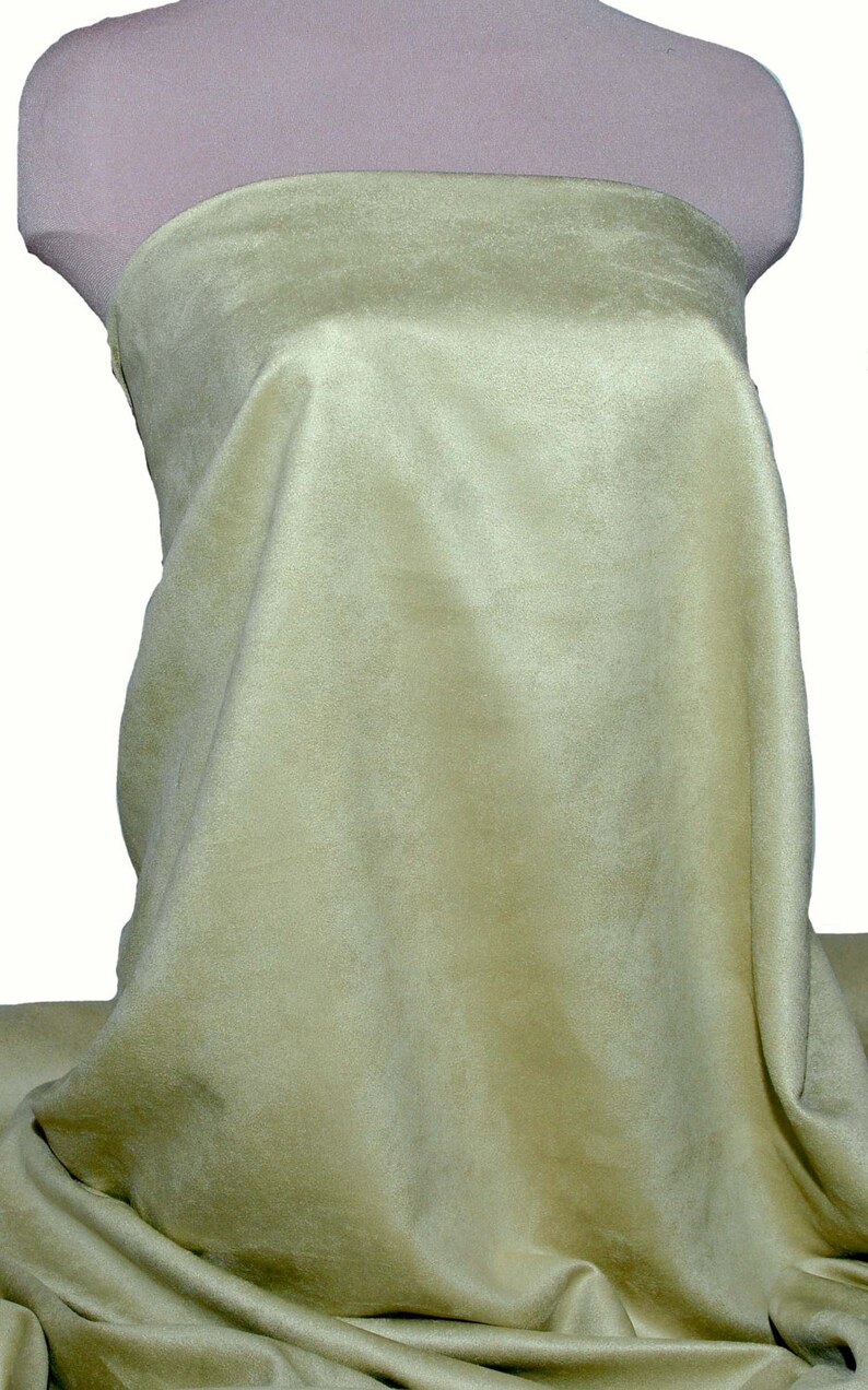 crafts Faux Suede Fabric mint green jackets,skirts vest 100 /% polyester Double faced accessories clothing hats pliable soft