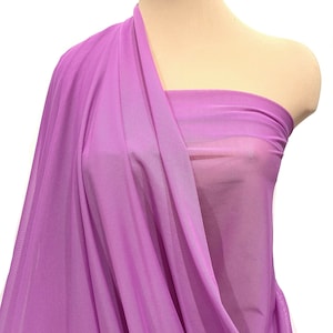 Power mesh stretch fabric, semi sheer, 4 ways stretch..VIOLET.  . 58 &quot; wide.. dance, pageant, formal, costume,
