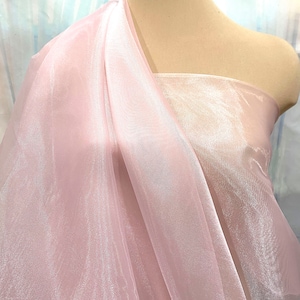 Iriserende Organza stof 60&quot; breed.. pure, ROZE 506 .. formele slijtage, bruids, optocht, ambachten, kostuums, interieur