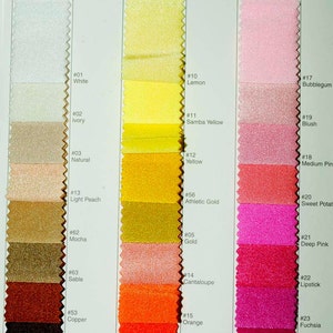 Spandex Milliskin Stretch Plain choice of color 58/60 inches sold by the yard