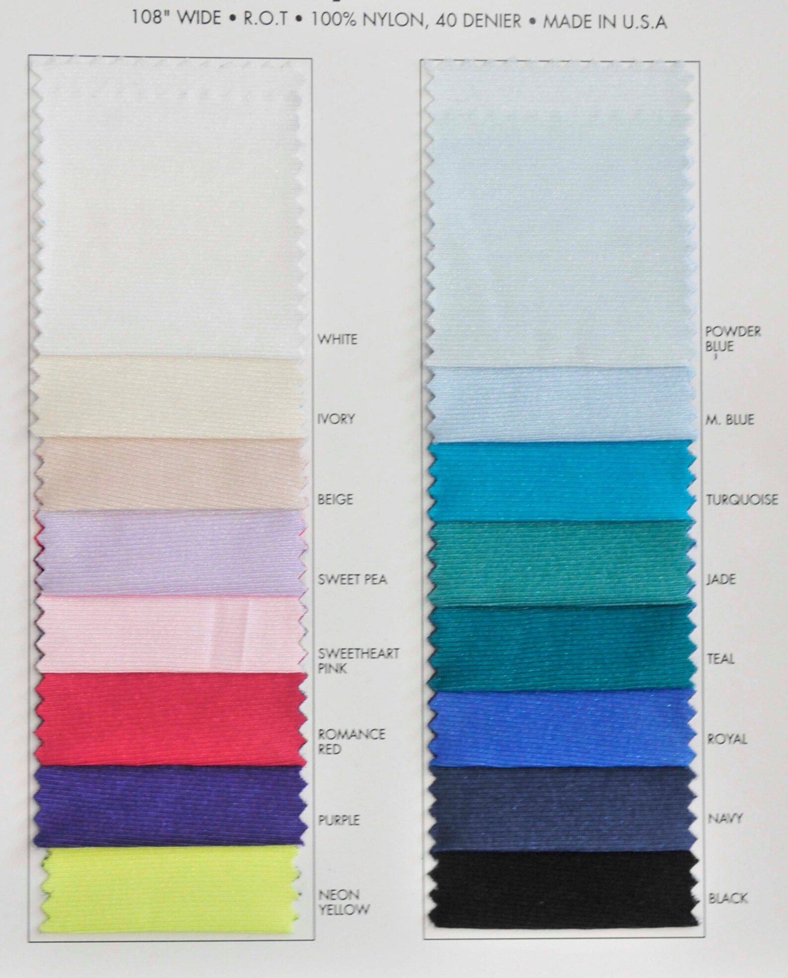 Payless Fabric 40 Denier Nylon Tricot Stretch Fabric - Turquoise Blue - 108" Wide - Sold By The Yard