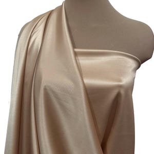 Satin matte Rose /gold  fabric 58&quot; wide... slight stretch  bridal, lingerie , home decor, pajama&#39;s, sleep wear, formal wear