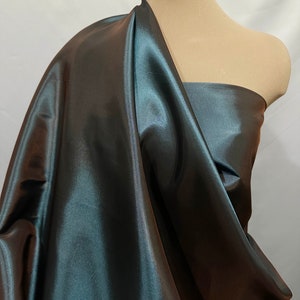 Cationic Taffeta iridescent  Fabric  60&quot; Peacock 031. .dresses...wedding...formal ...home decor. pageant.. pillows, bows