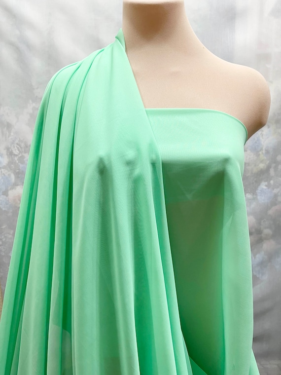 Hi Multi Chiffon fabric SEAFOAM green 60