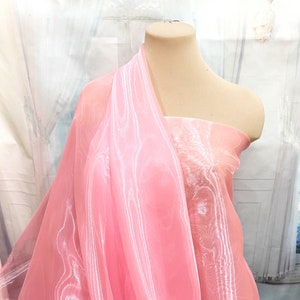 Mirror Organza - 58-60-inches Wide L/Coral Per 100 YD Roll main image 1