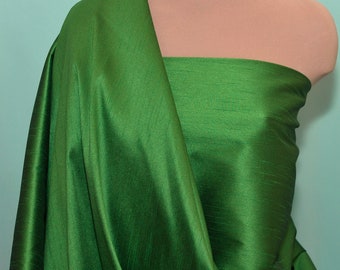 Dupioni  Silky Shantung Polyester Fabric Emerald   . wedding .crafts .suits .dresses..home decor, curtains, pillows, by the yard