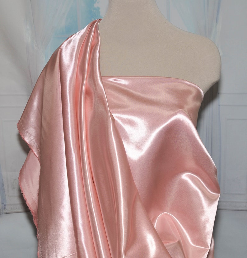 Shiny Satin Fabric 60 HOT PINK 515 .. 100 Polyester Etsy