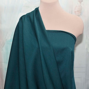 Stretch Gaberdine Fabric 1 yard TEAL    ..58&quot; wide,  suits, pants, jackets, dresses, western wear, shirts, skirts, crafts