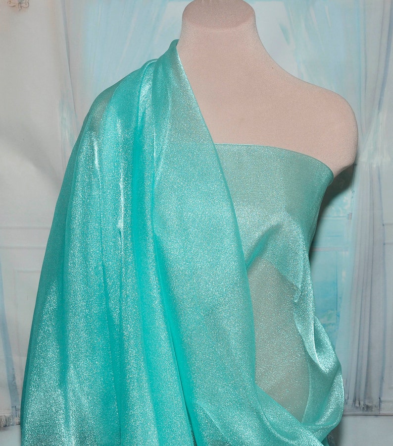 Sparkle Organza Fabric Foam 45 Wide Sheer ..pageant Etsy