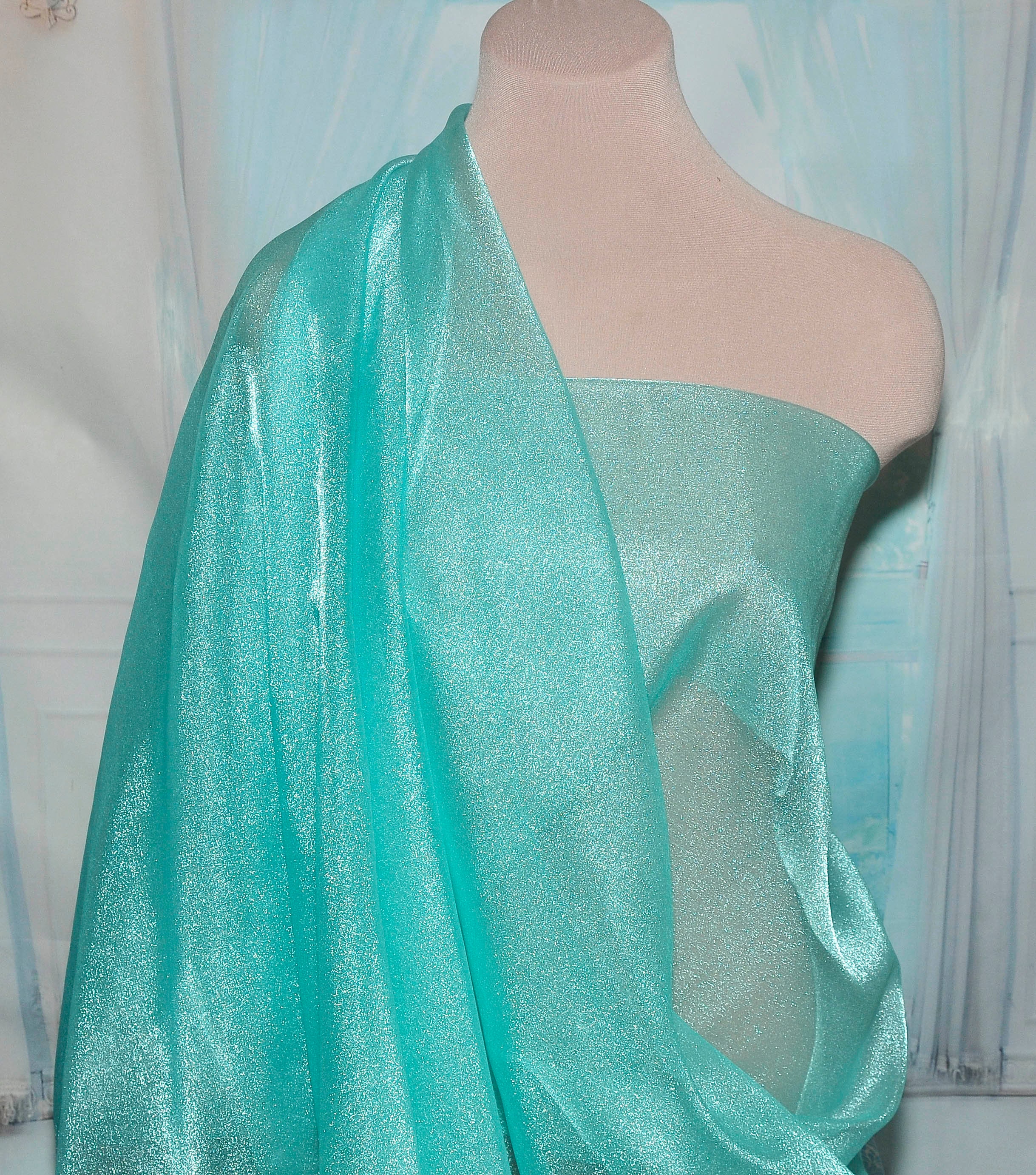 Sparkle Organza - 45-inches Wide White By the 25YD Roll main image 0