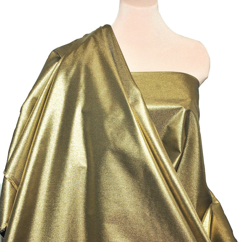 Lame Allure Metallic Fabric Gold/black 100% Poly. Costume - Etsy