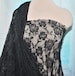 Stretch Lace BLACK  , sold by the yard/ 4 way stretch/  formal- bridal- evening wear- pageant- lingerie- camisoles (REDUCED) 