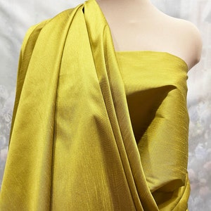 Dupioni  Silky Shantung Polyester Fabric GOLD . wedding .crafts .suits .dresses..home decor, curtains, pillows, by the yard